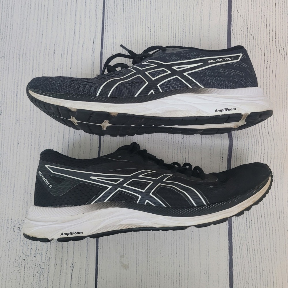 Asics  Size  8.5W ‎ Women's Gel Excite 6 Black White Running Shoes Sneakers